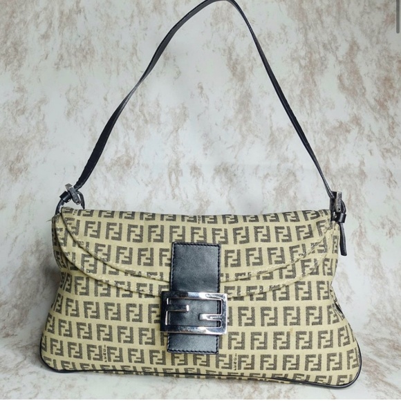 Fendi Handbags - Authentic Fendi Zucca monogram baguette